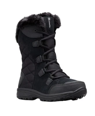 COLUMBIA WOMEN'S ICE MAIDEN II SNOW BOOTS - BLACK/COLUMBIA - SIZE 6.5 - Image 1 of 4