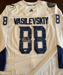 Andrei Vasilevskiy Autographed Signed Jersey Tampa Bay Lightning Beckett COA - Picture 1 of 6