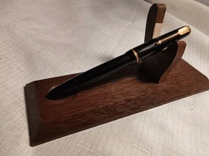 VINTAGE SCHWARZER PARKER JUNIOR GT AEROMETRISCHER FÜLLFEDERHALTER / 14K GOLDFEDER - GESPRUNGEN - Bild 1 von 10