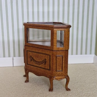 Escala 1:12, casa de muñecas, muebles, vitrina de esquina de Bespaq QU08 Foto 1 de 4