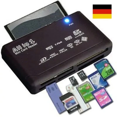 Kartenleser Speicherkartenleser Kartenlesegerät USB SD/MicroSD/SDHC/M2/XD/MS/CF - Bild 1 von 4