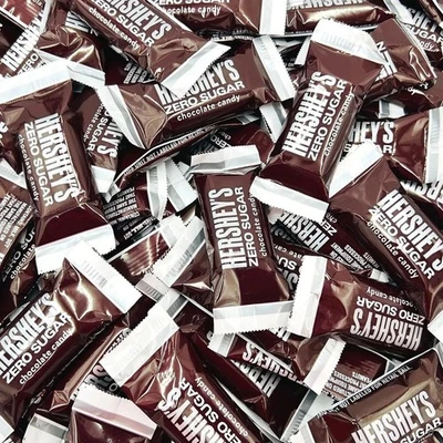 Hershey’s Zero Sugar Milk Chocolate Miniatures 2 lbs Bulk Bag Individually Wrapp - Image 1 of 4