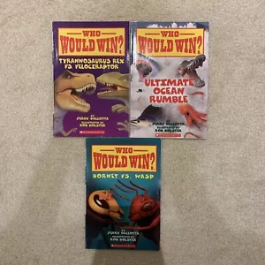 Who Would Win Lot 3 Paperback Books Ultimate Ocean Rumble T Rex Hornet vs Wasp - Bild 1 von 15
