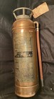 Antique Buffalo Copper/Brass Fire Extinguisher Empty Vintage W/ Serv Tag C. 1969