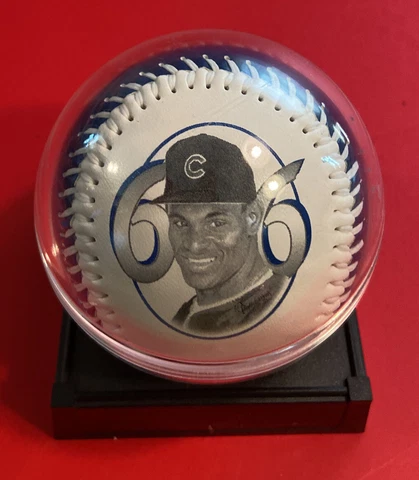 CHICAGO CUBS SAMMY SOSA 66 (500) Home Runs Baseball Vtg Ball 1998 1990’s & Case Cover