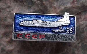Distintivo spilla aereo trasporto civile militare sovietico Antonov AN-26 Curl - Foto 1 di 2