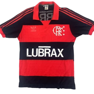 Vintage Flamengo Shirt Mens Medium Zico #10 Adidas Brazil Soccer Jersey 80s 90s - Picture 1 of 24