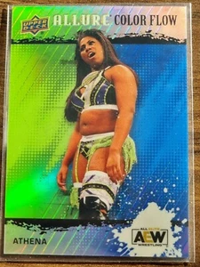 2022 AEW Athena Green Blue Colorflow /299 ALLURE Trading Card #86391 - Picture 1 of 2