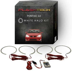 Kit de halo LED ojo de ángel blanco y control remoto de RF para faros Pontiac G5 2005-2010 - Imagen 1 de 7