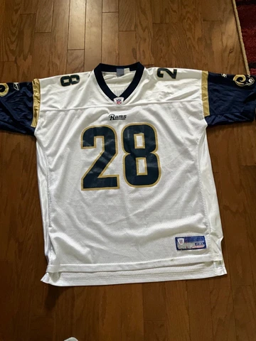 Vintage St Louis Rams MARSHALL FAULK sewn authentic Reebok Football Jersey 2XL Cover