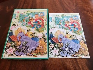 Vintage Jumbo 20 Piece Chunky Piece Puzzle Sleeping Beauty Children's Complete - Picture 1 of 5