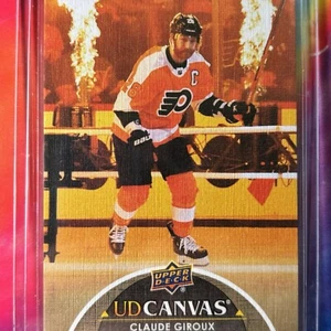 Claude Giroux Insert Card  2021-22 Upper Deck Series 2 UD Canvas #C179  Flyers - Picture 1 of 7