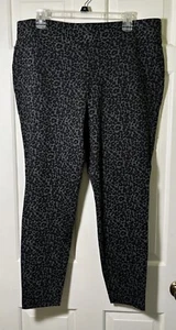NWT Loft Plus Gray Leopard Print Sz 18 Leggings - Picture 1 of 5