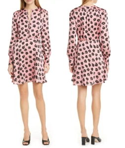 NWT Equipment Danette Long Sleeve A-Line Dress Abstract Floral Print Women's 10 - Picture 1 of 22