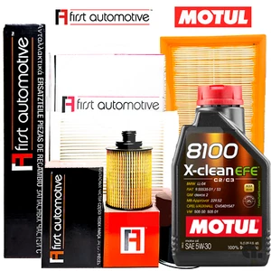Kit Tagliando Citroen C3 Peugeot 207 1.4 HDI 4 Filtri + 4LT Olio Motul 5W30 - Imagen 1 de 16