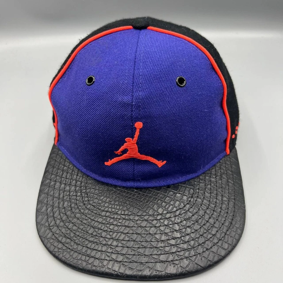 Gorra Air Jordan Juvenil Azul Negro Infrarrojo Jumpman Snap Back Cap Foto 1 de 4