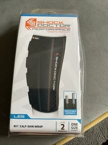 Shock Doctor Shin Wrap Black OS Moderate Knee Supports (857) - Picture 1 of 6