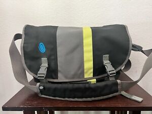 TIMBUK2 Messenger Neon Gray Laptop Bag MEDIUM Travel Work Bike Shoulder