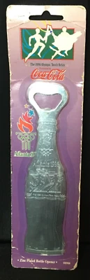 Atlanta 1996 Olympic Coca Cola Zinc Plated Bottle Opener in Original Packing - Image 1 of 4
