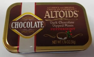 Altoids Dark Chocolate Dipped Peppermint 1.76 oz Empty Tin Container Discontinue - Picture 1 of 7
