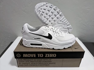Nike Air Max 90 White Black AM90 DH8010 101 Women's Shoe Size 9 / =Men's 7.5 - Picture 1 of 12