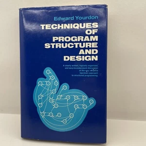 Techniques of Program Structure and Design by Edward Yourdon (1975, Hardcover) - Foto 1 di 5