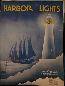 1937 Harbor Lights Jimmy Kennedy Hugh Williams partituras vintage Chappell S531 - Imagen 1 de 5