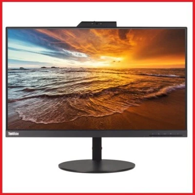 Lenovo ThinkVision 22" FHD Monitor IPS 1920 x 1080 Speakers Webcam HDMI T22v-10 - Image 1 of 4