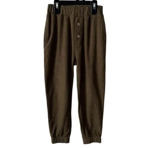 Rylee + Cru Moss/Army Green Terry Cloth Jogger Pants Boy’s 6-7 - Picture 1 of 11