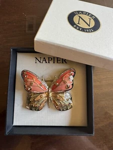 Broche Napier Butterfly para mujer tono dorado - Imagen 1 de 4