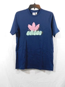 Adidas Funny Dino Graphic T Shirt  Unisex Kids Size L 14/16 Collegiate Navy - Picture 1 of 4