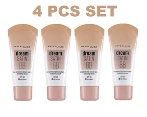 4 pcs Maybelline New York Dream Satin BB Cream 8 in 1 Moisturizing SPF30 - 30 ml - Picture 1 of 6