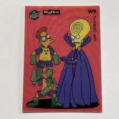 1994 Skybox The Simpsons Series II Lenticular Wiggle Hypno Head Card #W9 - Image 1 of 2