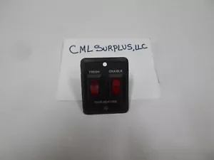 *SIGMA RV MINI 12 VOLT 2 GANG RED LED TANK HEATER SWITCH BLACK FREE SHIPPING - Bild 1 von 4
