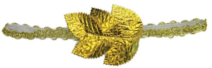 Gold Laurel Leaf Wreath Headband Toga Greek Grecian Egyptian Roman Unisex Adult - Image 1 of 1
