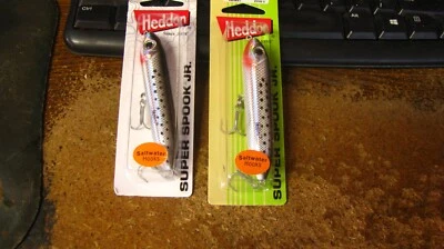 Heddon "super spook jr", topwater, 2 ct, 3 3/4", 1/2 oz, free shipping - Image 1 of 3