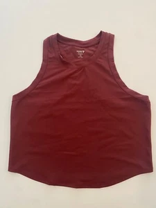 Old Navy red velvet PowerSoft Racer Back Tank Top Women’s Size XL - Picture 1 of 1