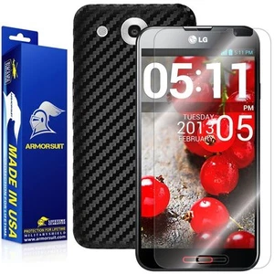 ArmorSuit LG Optimus G (AT&T) Screen Protector + Black Carbon Fiber Skin USA - Picture 1 of 6