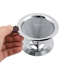 Coffee Dripper Reusable Coffee Filter Stainless Steel Coffee Filter Cone Coff HO