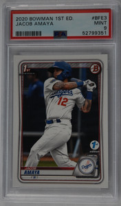 2020 Bowman 1st Edition Jacob Amaya PSA 9 #BFE3 QTY
