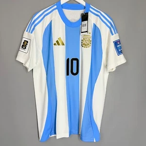 NWT ARGENTINA NATIONAL 2024 2025 HOME FOOTBALL SHIRT #10 MESSI ADIDAS JERSEY  L - Picture 1 of 9