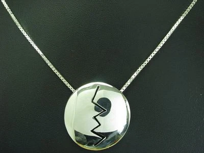 925 Argento Sterling Collana Pendente / Vero Argento/60,0cm/13,1g - Immagine 1 di 3