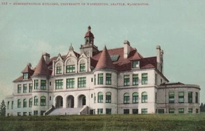 Seattle Washington University of Washington Administration Building Postcard - Picture 1 of 2