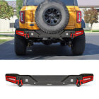 Steel Rear Bumper For 2021-2022 Ford Bronco with LED Lights & Red D-rings NEW Ford Bronco