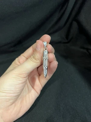 Pingente de prata esterlina 925 masculino feminino bala cruz parafuso superior para pílulas de urna de cinzas - Imagem 1 de 4