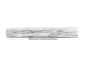 French Marble Rolling Pin with Base, White, 3 x 12 x 3 inches - Bild 1 von 6