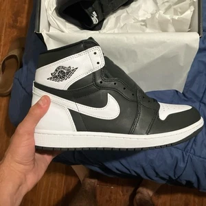 Air Jordan 1 Retro OG High Black White Size 10.5 - Picture 1 of 2