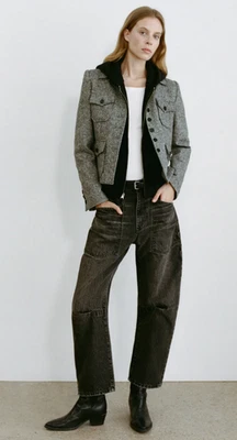 Jeans jeans Nili Lotan Shon preto lavagem 26 US$ 410 - Imagem 1 de 4