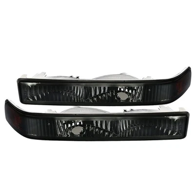 Fits 1998-2004 Chevy S10 Blazer Gmc Sonoma Smoke Bumper Lights Signal Lamp 98-04 Foto 1 de 4