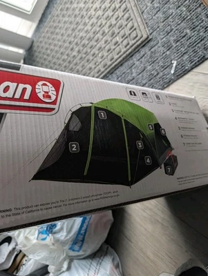 Палатка Coleman Carlsbad Dark Room с экранированным крыльцом, палатка на 6 человек НОВАЯ - Изображение 1 из 4